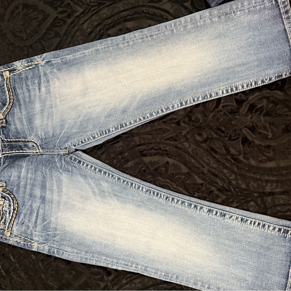 Vintage Miss Me Blue Denim cropped or not capris